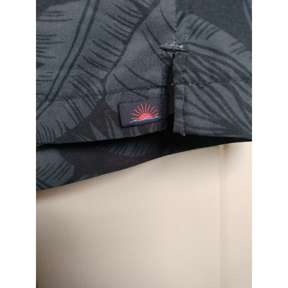 Faherty Shorelite Trunk Mountain Black Leaf Swim Shorts XL
